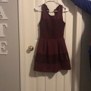 Burgundy formal dress